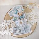 Urodzinowa kartka cyferka, prezent na roczek "Baby Bear" GOTOWA