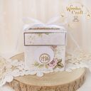 Exploding box komunijny, kartka na komunię "Zapach Róży" GOTOWY