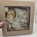 Kartka ślubna boho rustykalna suszone kwiaty elegancka