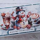 Kartka świąteczna z bałwankiem 3