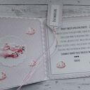 Kartka z okazji narodzin dziewczynki z misiem, personalizacja