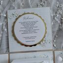 Exploding box ślubny - pamiątka scrapbooking z miejscem na pieniądze 