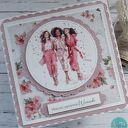 Kartka na wieczór panieński w różu, personalizacja