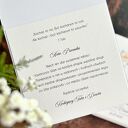 Elegancka personalizowana kartka ślubna w pudełku z ozdobną kopertą