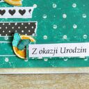 Ręcznie robiona kartka scrapbooking na wyjątkową okazję