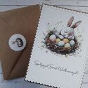 Zestaw 4 kartek wielkanocnych z życzeniami „Pastelowy”