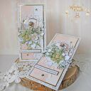 Kartka, pamiątka na chrzest, roczek, narodziny "PeachBabyGirl" GOTOWY