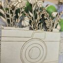 Karka urodzinowa aparat uniwersalna suszone kwiaty