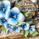 Kartka na urodziny i imieniny w pudełku eco - rękodzieło scrapbooking