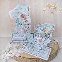 Urodzinowa kartka cyferka, prezent na roczek "Sweetheart1" GOTOWA