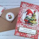 Kartka świąteczna z gnomem 3