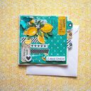 Ręcznie robiona kartka scrapbooking na wyjątkową okazję