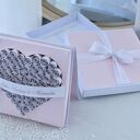 Kartka ślubna w pudełku - personalizowana w delikatnym różu