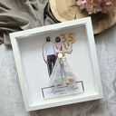 Wyjątkowy prezent na rocznicę ślubu - ramka 3d z miejscem na banknoty i podświetleniem LED