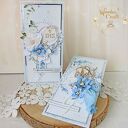 Kartka komunijna „Lovely Day in Blue 2” w pudełku z okienkiem - pamiątka Pierwszej Komunii dla chłopca