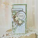 Kartka na Pierwszą Komunię „White Roses 4” w pudełku z okienkiem