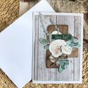 Minimalistyczna kartka urodzinowa handmade