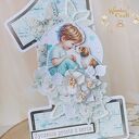 Urodzinowa kartka cyferka, prezent na roczek "Sweetheart1" GOTOWA