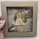 kartka ślubna rustykalna boho suszone kwiaty