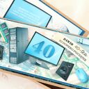 Urodzinowa kartka dla informatyka lub fana komputerów