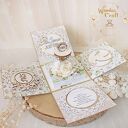 Exploding box komunijny, kartka na komunię "Simple Story 1" GOTOWY