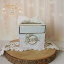 Exploding box komunijny, kartka na komunię "Greenery" GOTOWY