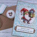 Kartka świąteczna z gnomem 2