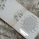 Ręcznie robiona kartka ślubna Beż i Zieleń 14x14 cm - scrapbooking