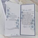 Kartka w pudełku „Szafirowe Gody” - 45 lat razem, dedykacja i życzenia