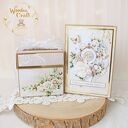 Kartka komunijna pamiątka pierwszej komunii świętej "Holy&Beige" GOTOWA