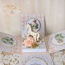 Exploding box chrzest, roczek, narodziny, prezent "PeachBaby" GOTOWY