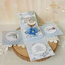 Exploding box komunijny „LovelyBlue 2” gotowy do personalizacji