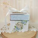 Exploding box komunijny „LovelyBlue 2” gotowy do personalizacji