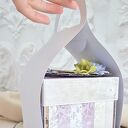 Elegancka kartka ślubna Exploding Box (scrapbooking)