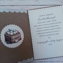 Zestaw 4 kartek wielkanocnych z życzeniami „Króliczki w koszyczkach”