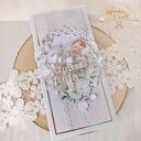 Kartka body na chrzest, roczek, narodziny "Cherished Memories" GOTOWA