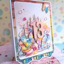 Ręcznie robiona kartka okolicznościowa w stylu scrapbooking