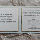 Kartka komunijna dla chłopca - niebiesko-złota pamiątka handmade (scrapbooking)