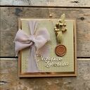 Kartka urodzinowa boho rustykalna kokarda 6