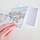 Romantyczna kartka ślubna z prezentem - ręcznie robiona (scrapbooking)