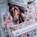 Kartka urodzinowa dla miłośniczki koni 2, personalizacja