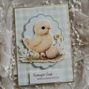 Kartka wielkanocna z kurczaczkiem