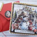 Kartka świąteczna z bałwankiem 2