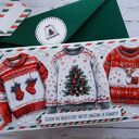 Kartka świąteczna ze swetrami