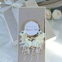 Elegancka kartka w pudełku na złote gody - prezent na 50 - lecie ślubu