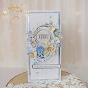 Kartka komunijna, Pamiątka Pierwszej Komunii, prezent "Sapphire2" GOTOWA