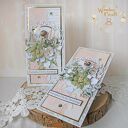 Kartka, pamiątka na chrzest, roczek, narodziny "PeachBabyBoy" GOTOWY