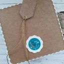 Kartka imieninowa (lub na inną okazję) z bukietem róż i stokrotek