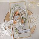 Kartka komunijna pamiątka pierwszej komunii świętej "Simple Story" GOTOWA