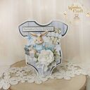 Kartka body na chrzest, roczek, narodziny "CuteBabyGirl" GOTOWA